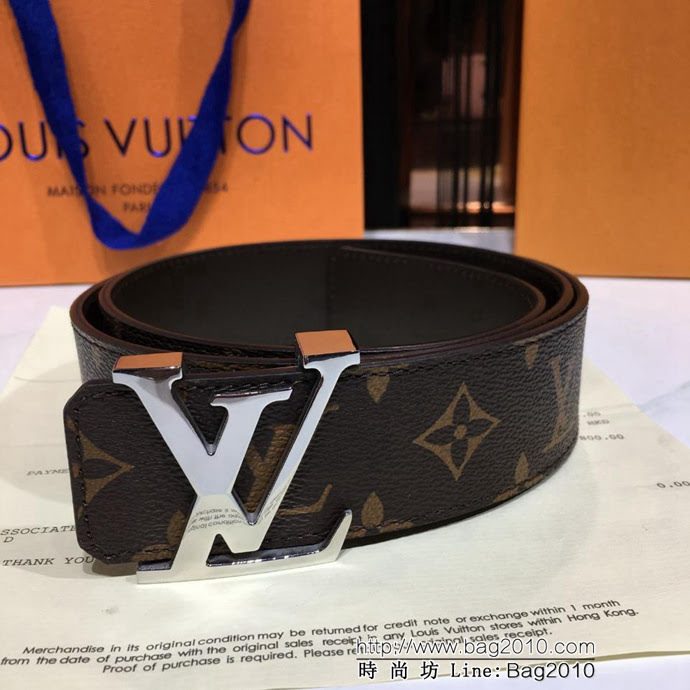 路易威登LV LV INITIALES MONOGRAM 雙面腰帶 2009秋冬 男士時裝秀皮件系列 男士皮帶  xfp1111